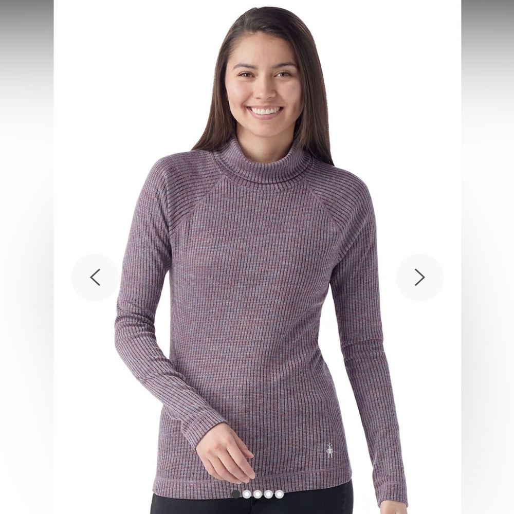 Smartwool Women’s Thermal Ribbed Turtleneck, Size Medium